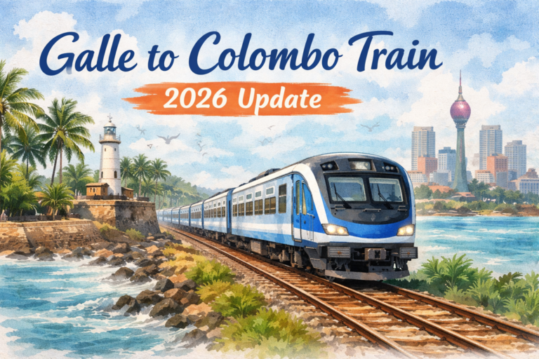 GALLE TO COLOMBO TRAIN SRI LANKA