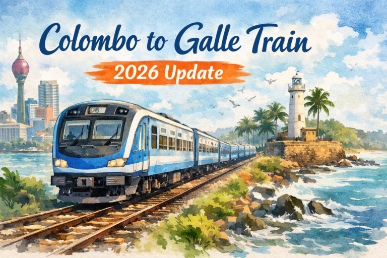 COLOMBO TO GALLE TRAIN SRI LANKA